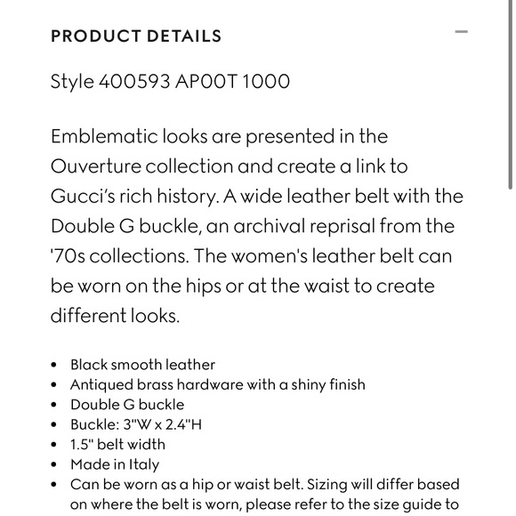 Gucci GG Marmont Wide Belt - Picture 2 of 8